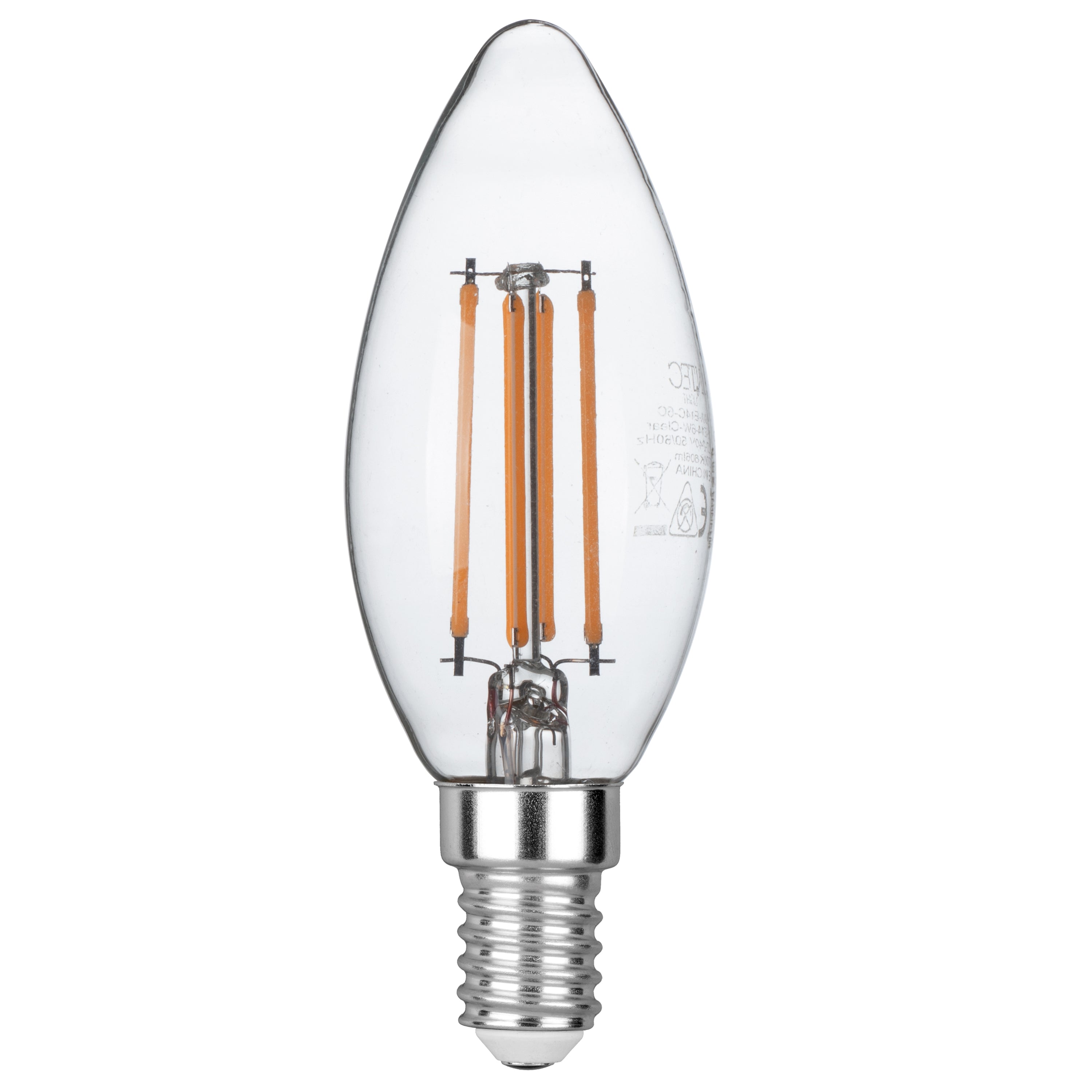 Ampoule bougie à filament LED LUXA E14 6W 806L 