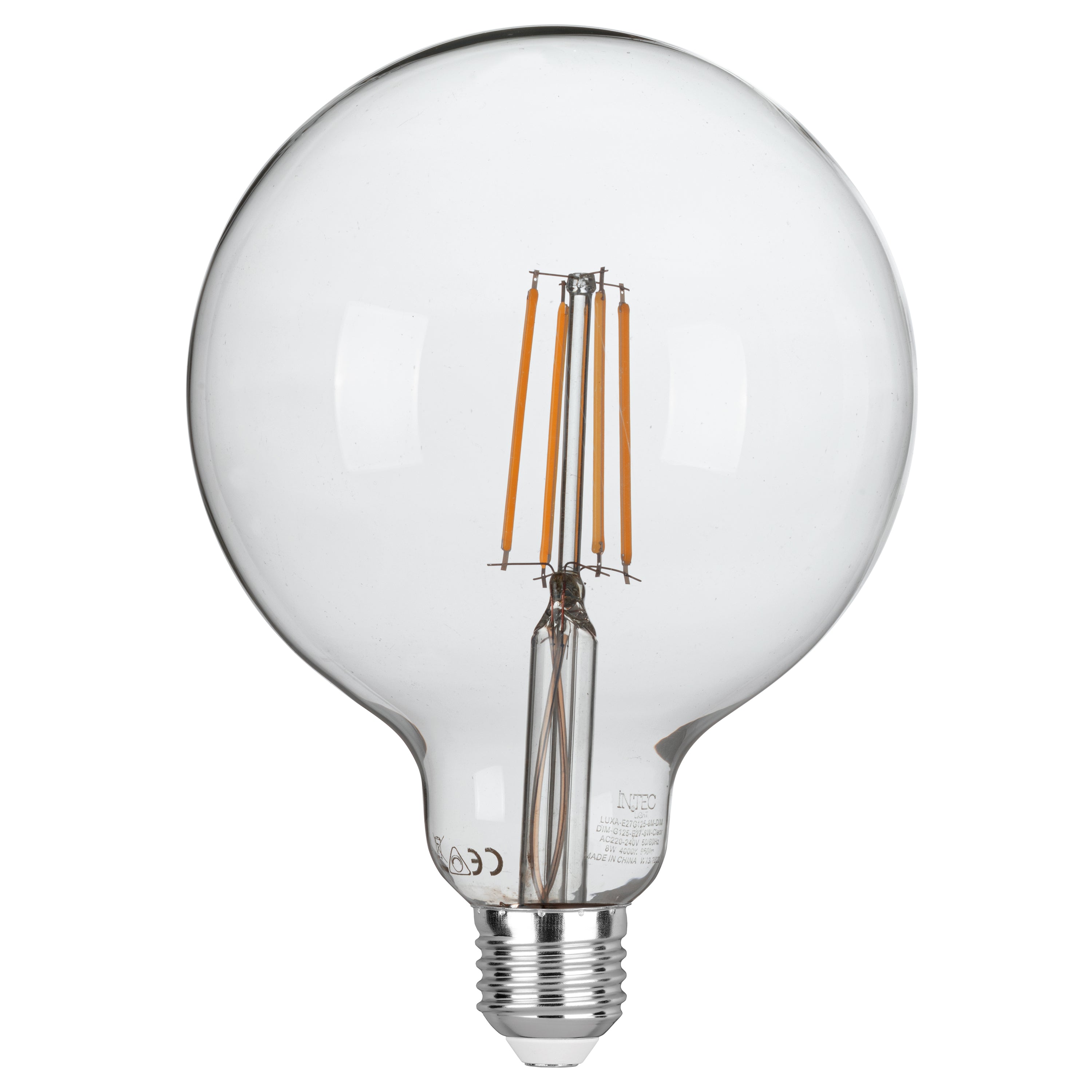 LUXA Ampoule LED filament globe dimmable E27 8W 1500L 125mm 