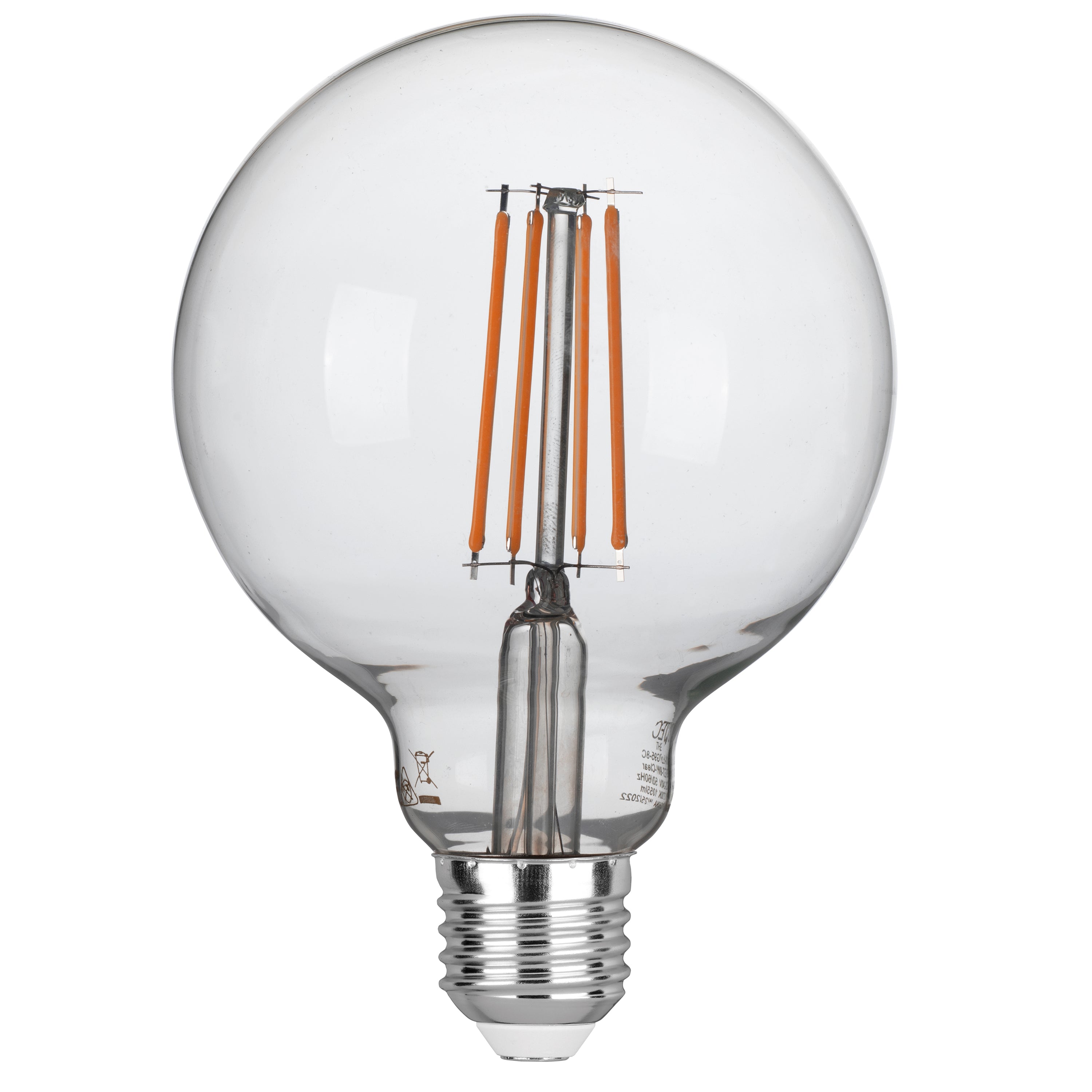 Lampadina LED filamento globo E27 8W 95x135 mm