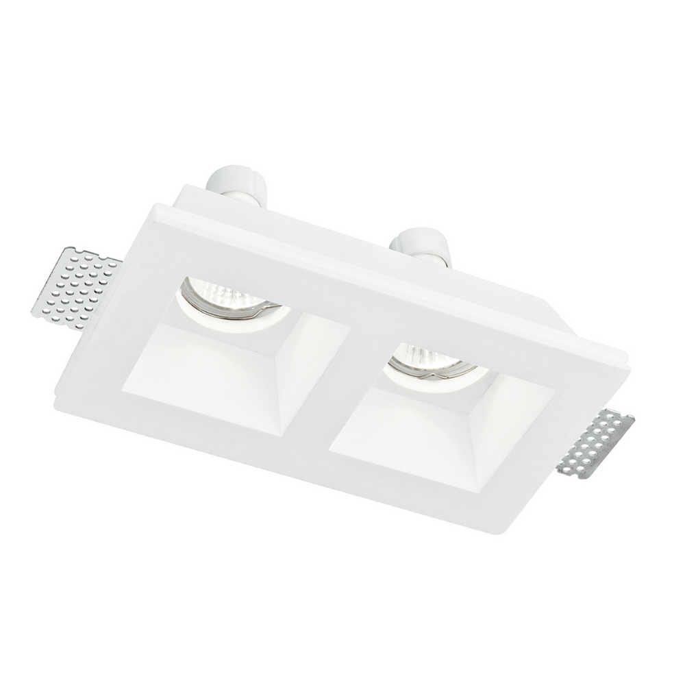 Faretto da incasso GHOST in gesso bianco verniciabile