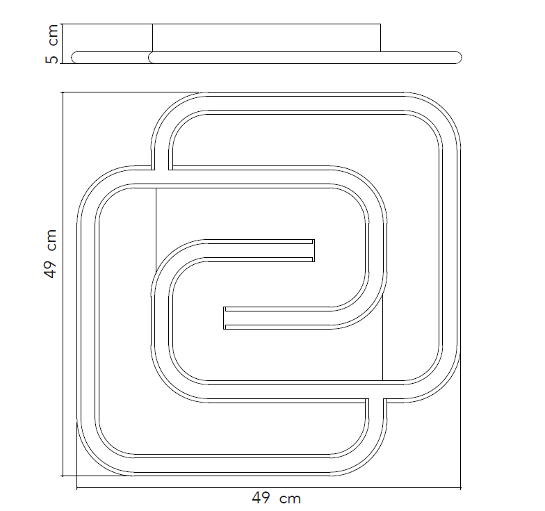 Plafoniera led CAYMAN con funzione CCT