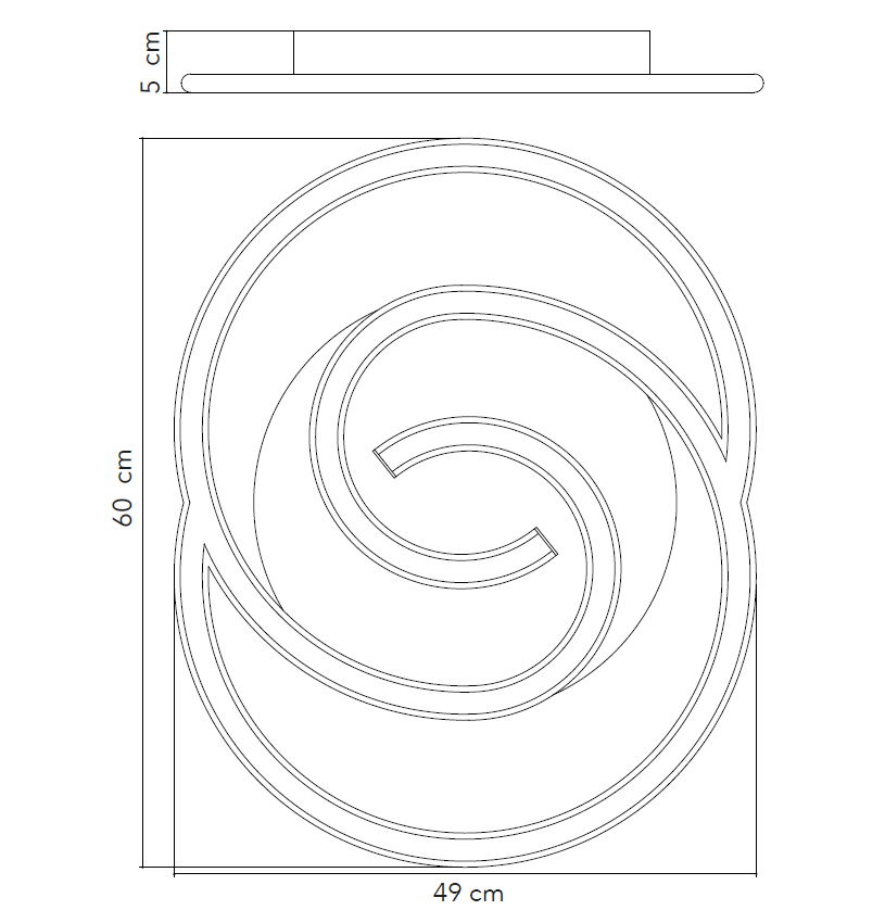 Plafoniera led CAYMAN con funzione CCT