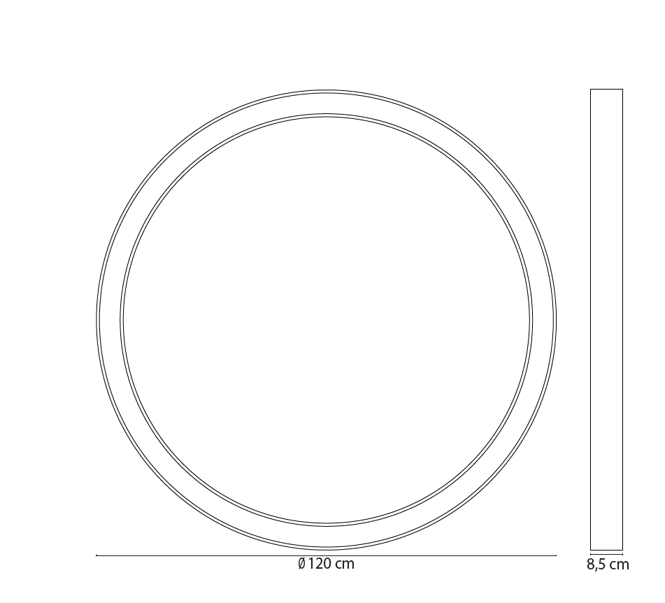 Plafoniera led DEMOS con funzione CCT