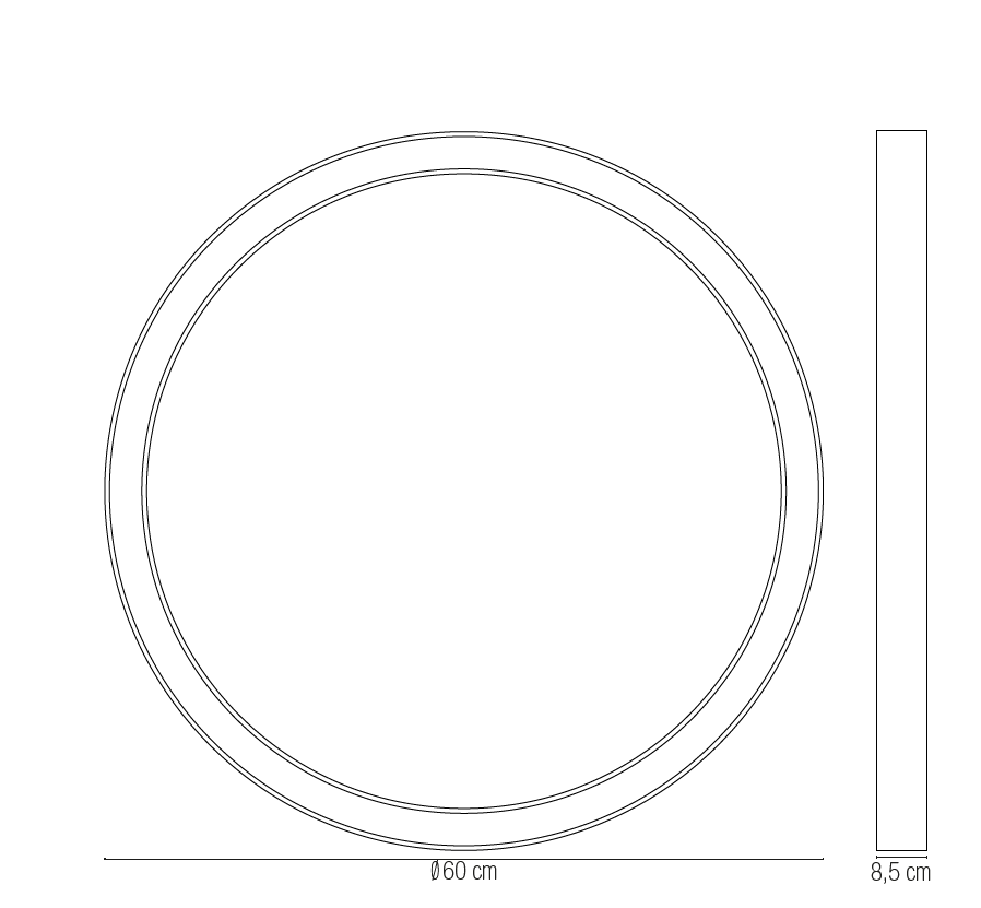 Plafoniera led DEMOS con funzione CCT
