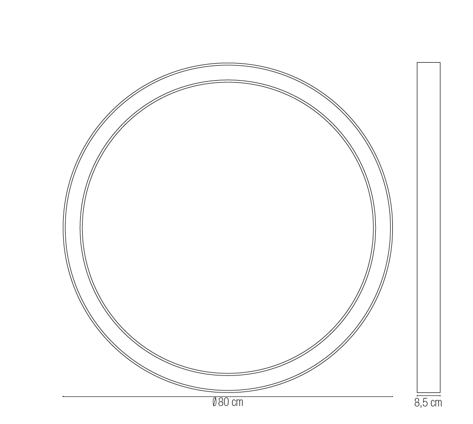 Plafoniera led DEMOS con funzione CCT