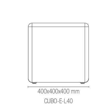 Lámpara de exterior Geco con casquillo E27, disponible en forma de esfera o cubo