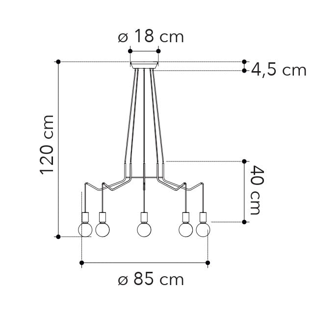 Lampadario a sospensione HABITAT - FT-FeelThe