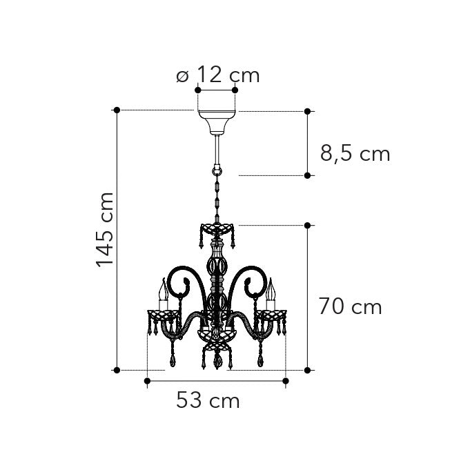 Lampadario a sospensione MONALISA - FT-FeelThe