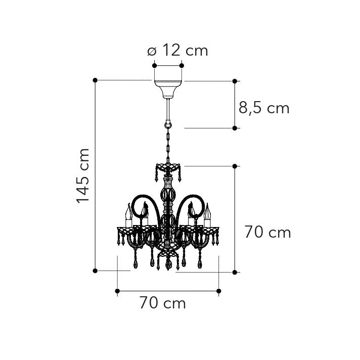 Lampadario a sospensione MONALISA - FT-FeelThe