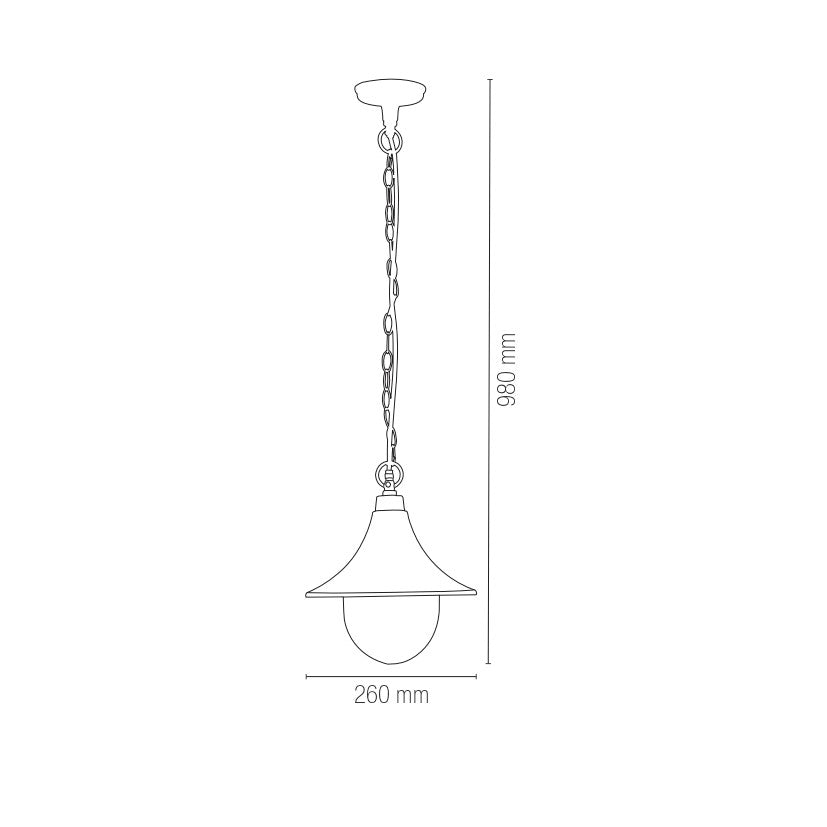 PAVIA outdoor chandelier