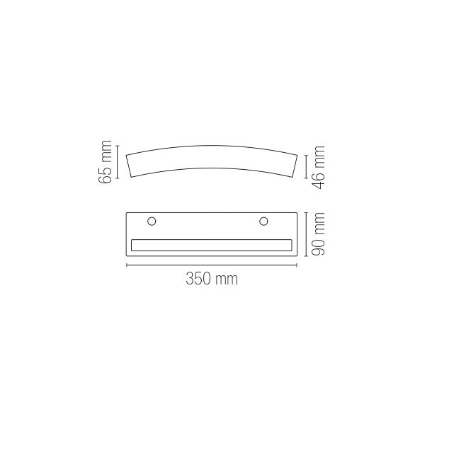 Applique LED ALOHA con interruttore CCT per il cambio temperatura colore da luce calda, naturale o fredda - FT-FeelThe
