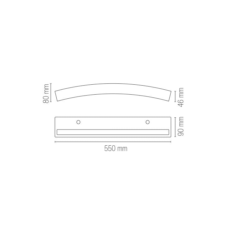 Applique LED ALOHA con interruttore CCT per il cambio temperatura colore da luce calda, naturale o fredda - FT-FeelThe