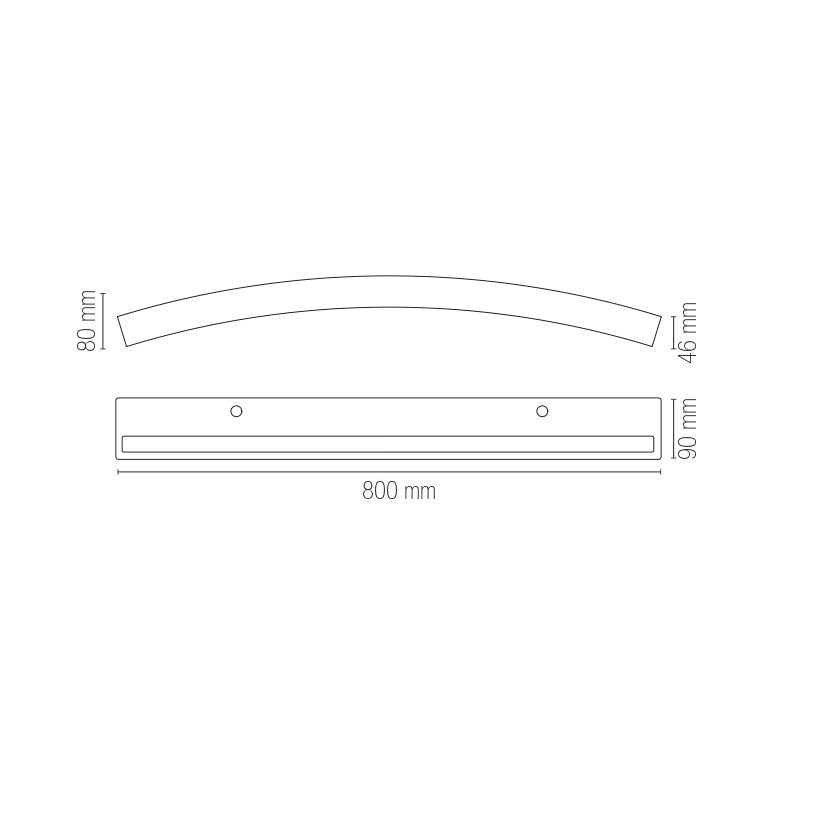 Applique LED ALOHA con interruttore CCT per il cambio temperatura colore da luce calda, naturale o fredda - FT-FeelThe