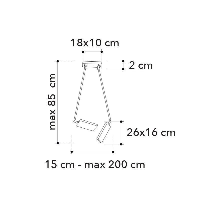 Plafoniera LED BOOK - FT-FeelThe