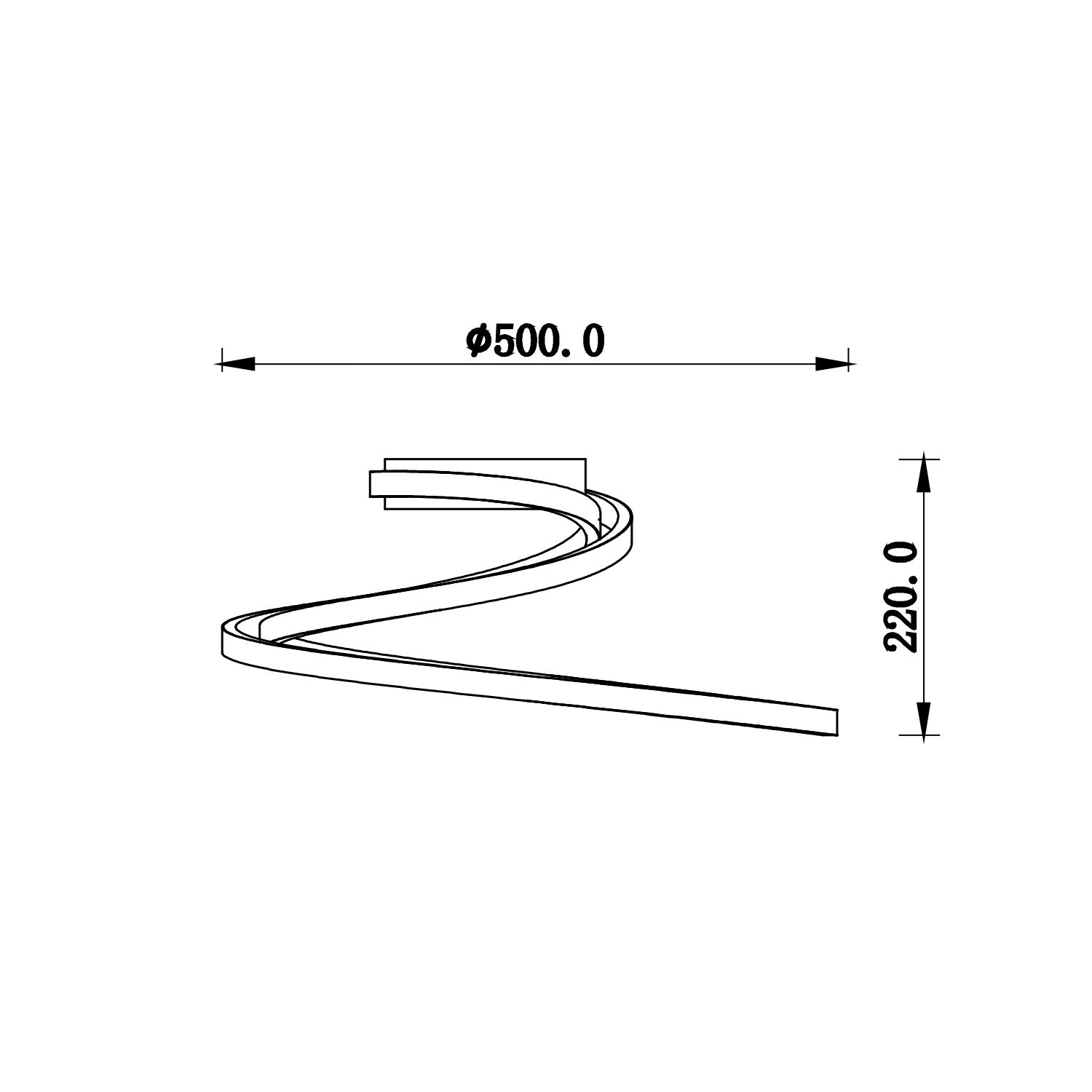 Plafoniera LED COASTER - FT-FeelThe