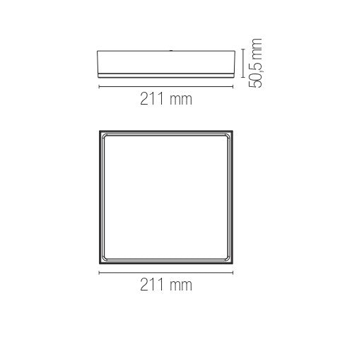 Plafoniera LED KLIO 36W - FT-FeelThe