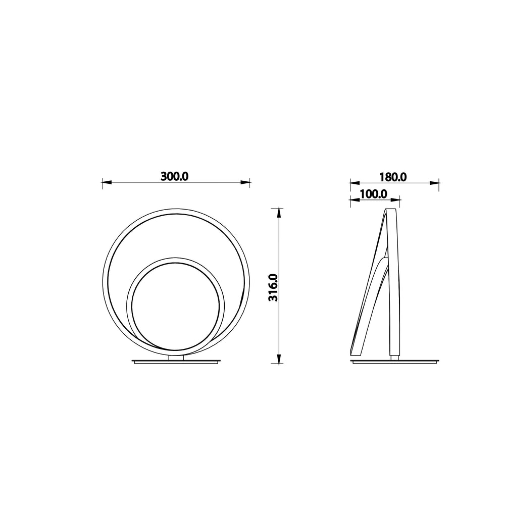 Lampada da tavolo LED LIEVE con interruttore CCT