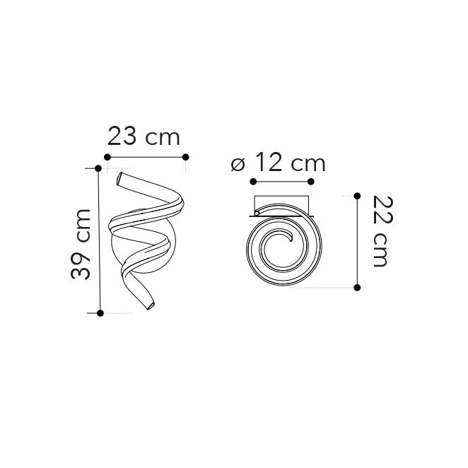 Applique LED MYSTRAL con interruttore CCT - FT-FeelThe