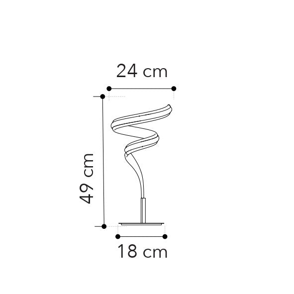 Lampada da tavolo LED MYSTRAL con interruttore CCT - FT-FeelThe