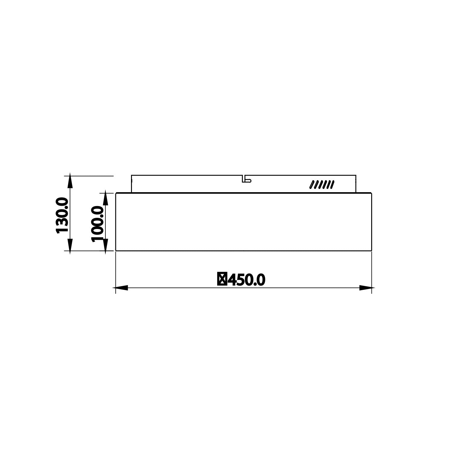 Plafoniera LED NOAH, con interruttore CCT per la personalizzazione della temperatura colore - FT-FeelThe