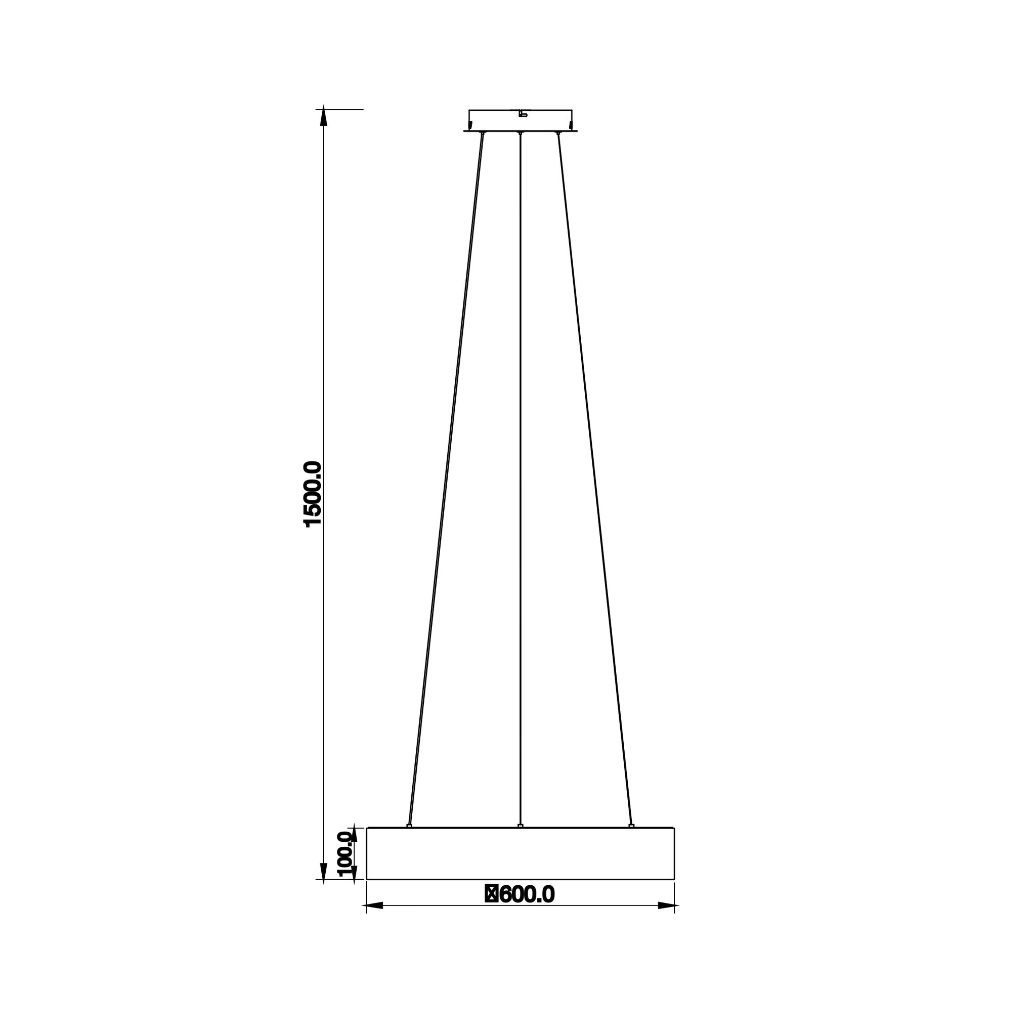 Lampadario a sospensione LED NOAH, con interruttore CCT per la personalizzazione della temperatura colore - FT-FeelThe