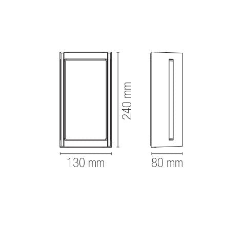 Applique per esterni LED COMPACT - FT-FeelThe
