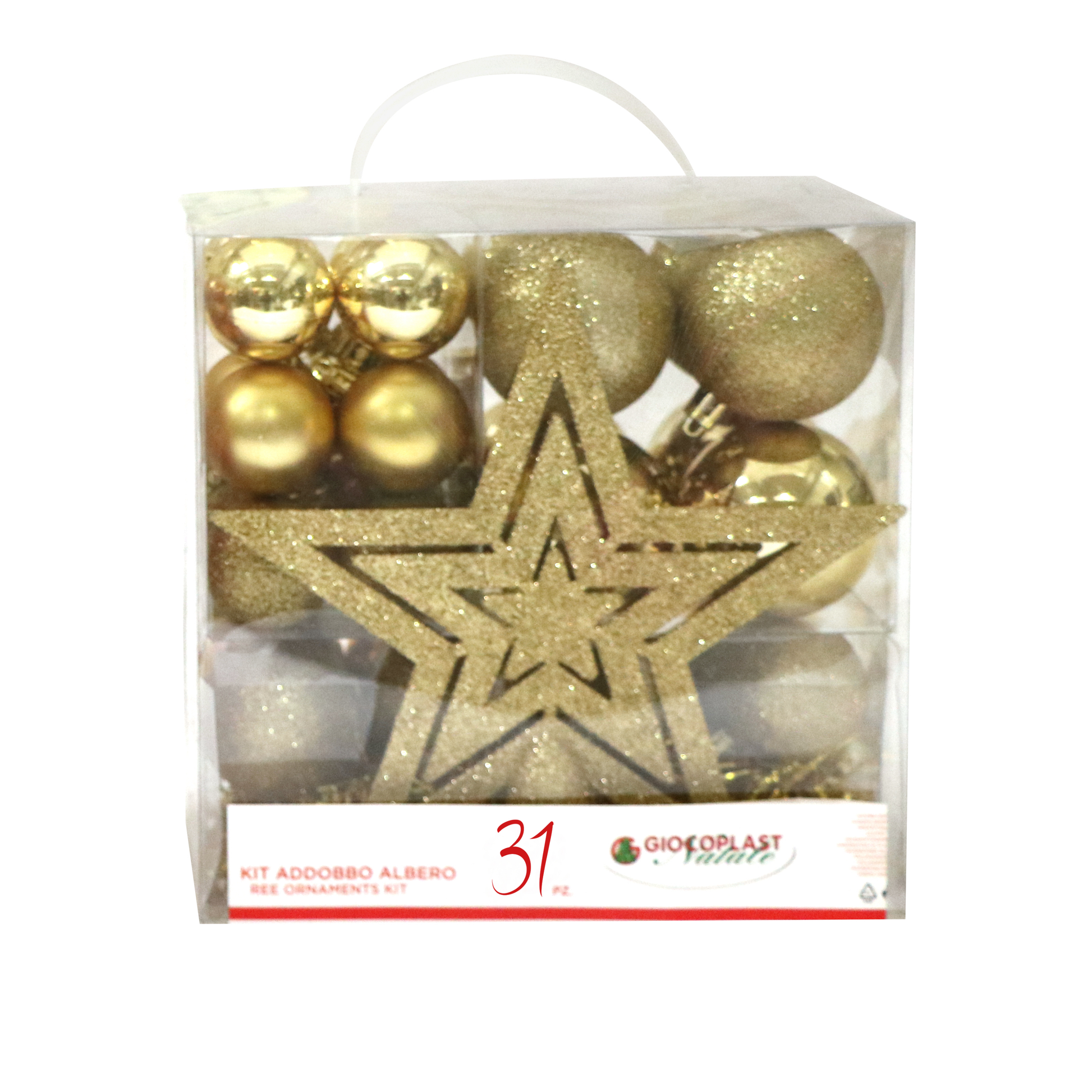Confezione 31 pz. pendenti natalizi colori assortiti - FT-FeelThe
