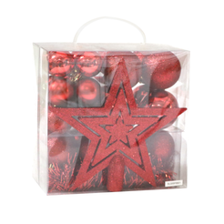 Confezione 31 pz. pendenti natalizi colori assortiti - FT-FeelThe