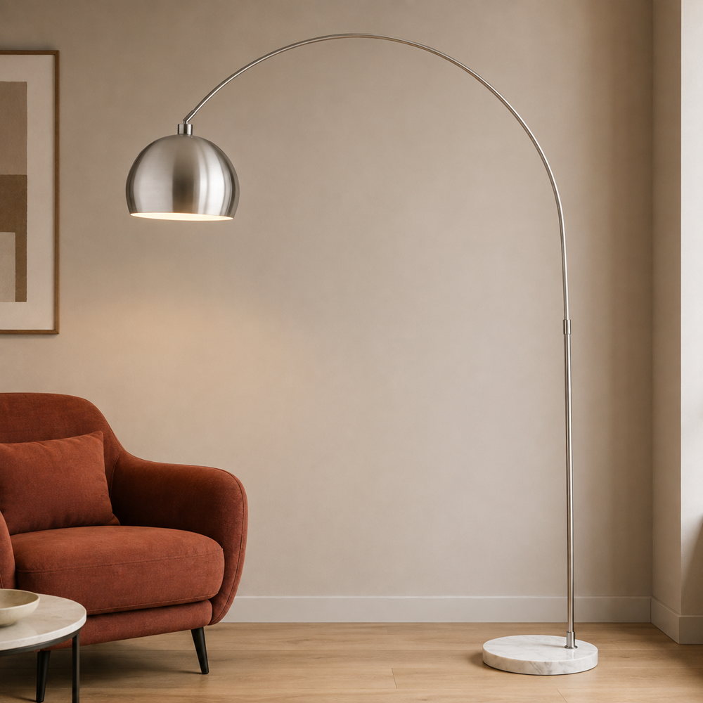 Piantana ad arco PLAZA con base in marmo