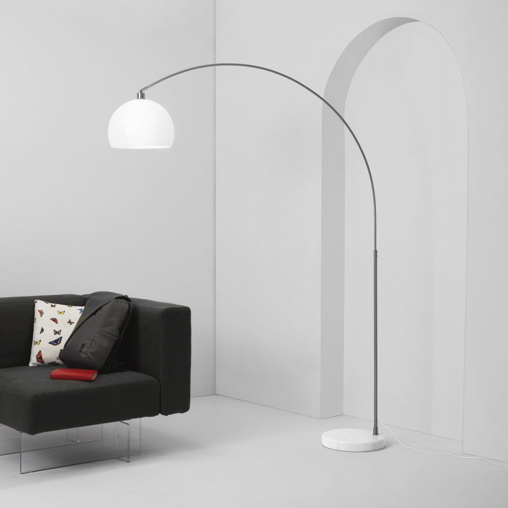 Piantana ad arco PLAZA con base in marmo