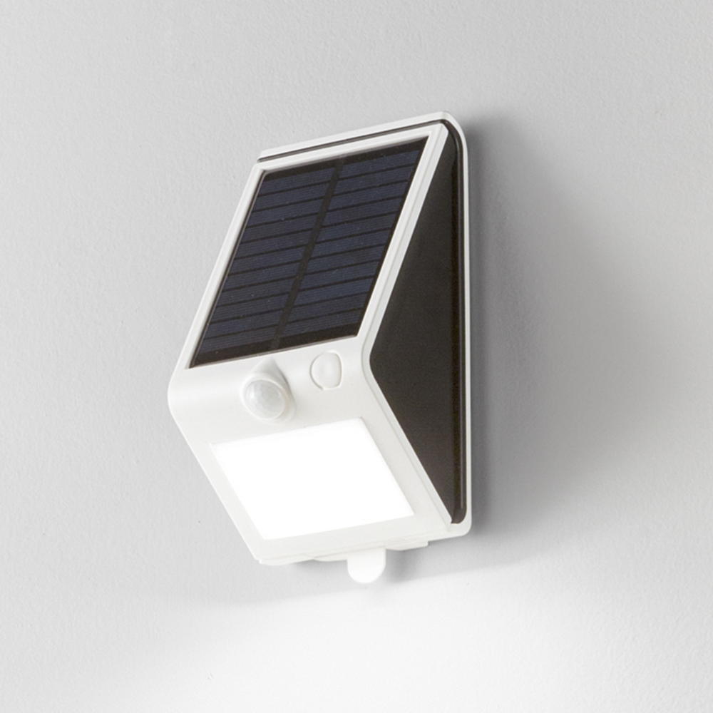 Lampe LED OPEN pour l'extérieur, avec panneau solaire intégré et détecteur de mouvement