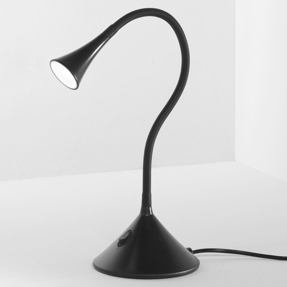 Lampada LED NEWTON da tavolo e parete con braccio flessibile