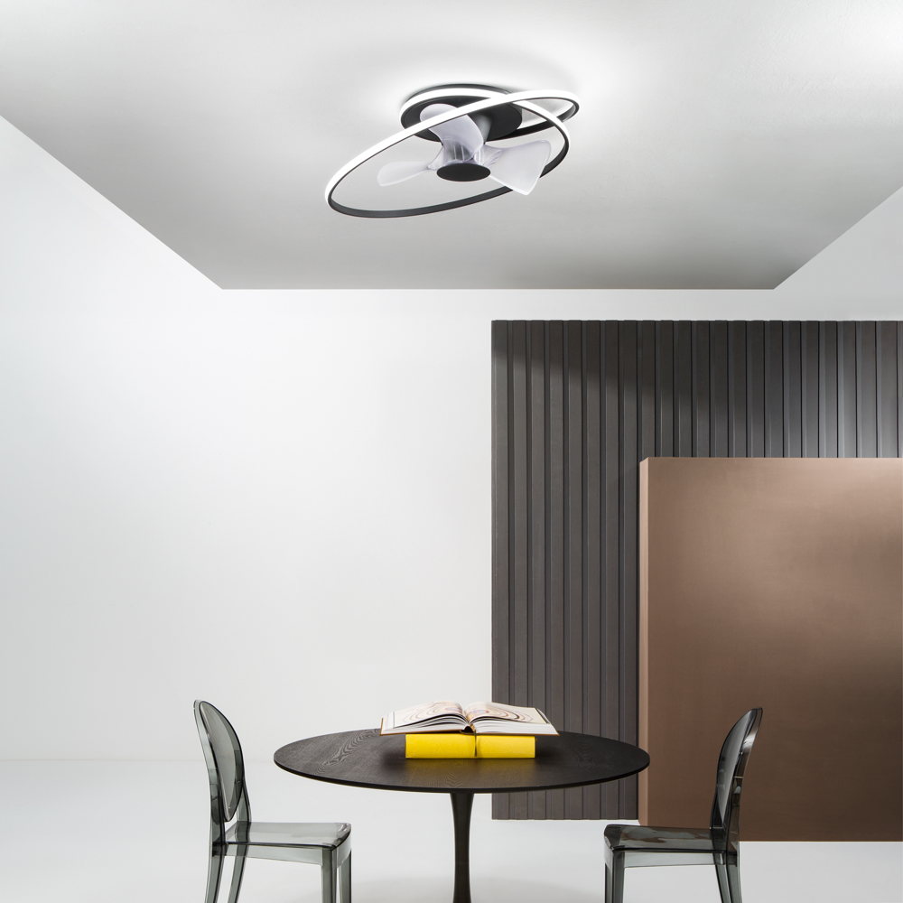 Plafonnier LED STORM avec ventilateur intégré