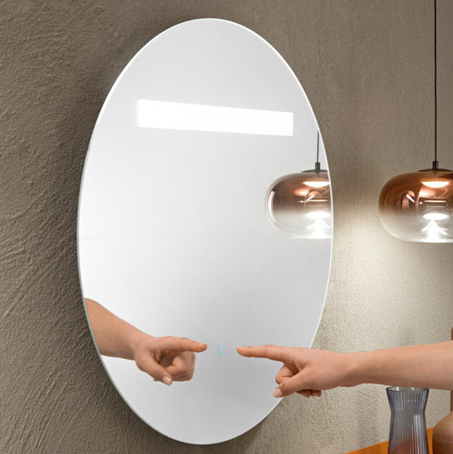 Specchio Linea tondo con tocco del vetro