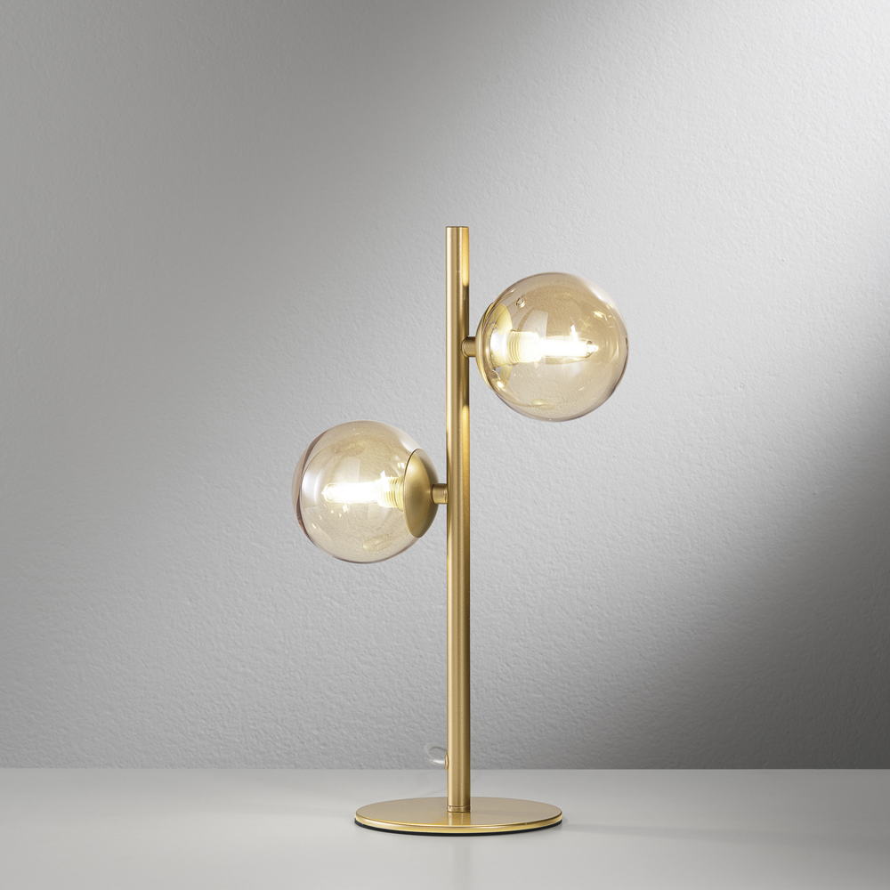 Lampada da tavolo HONEY con diffusori in vetro soffiato