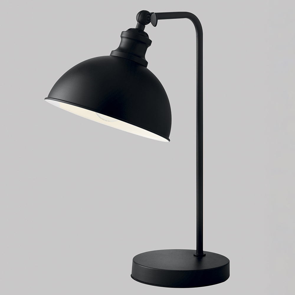 Lampada da tavolo CHARLESTON in metallo nero