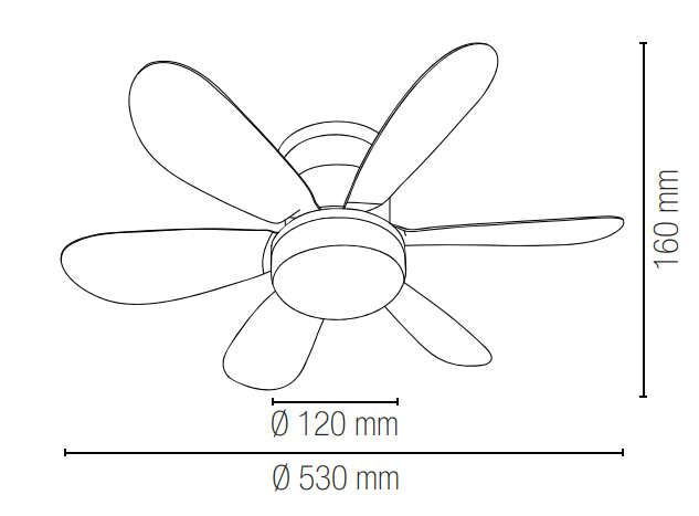 Plafoniera con ventilatore WIND | FT Feel The