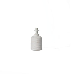 Base lampada da tavolo RAVELLO in ceramica bianca 20 cm. - FT-FeelThe