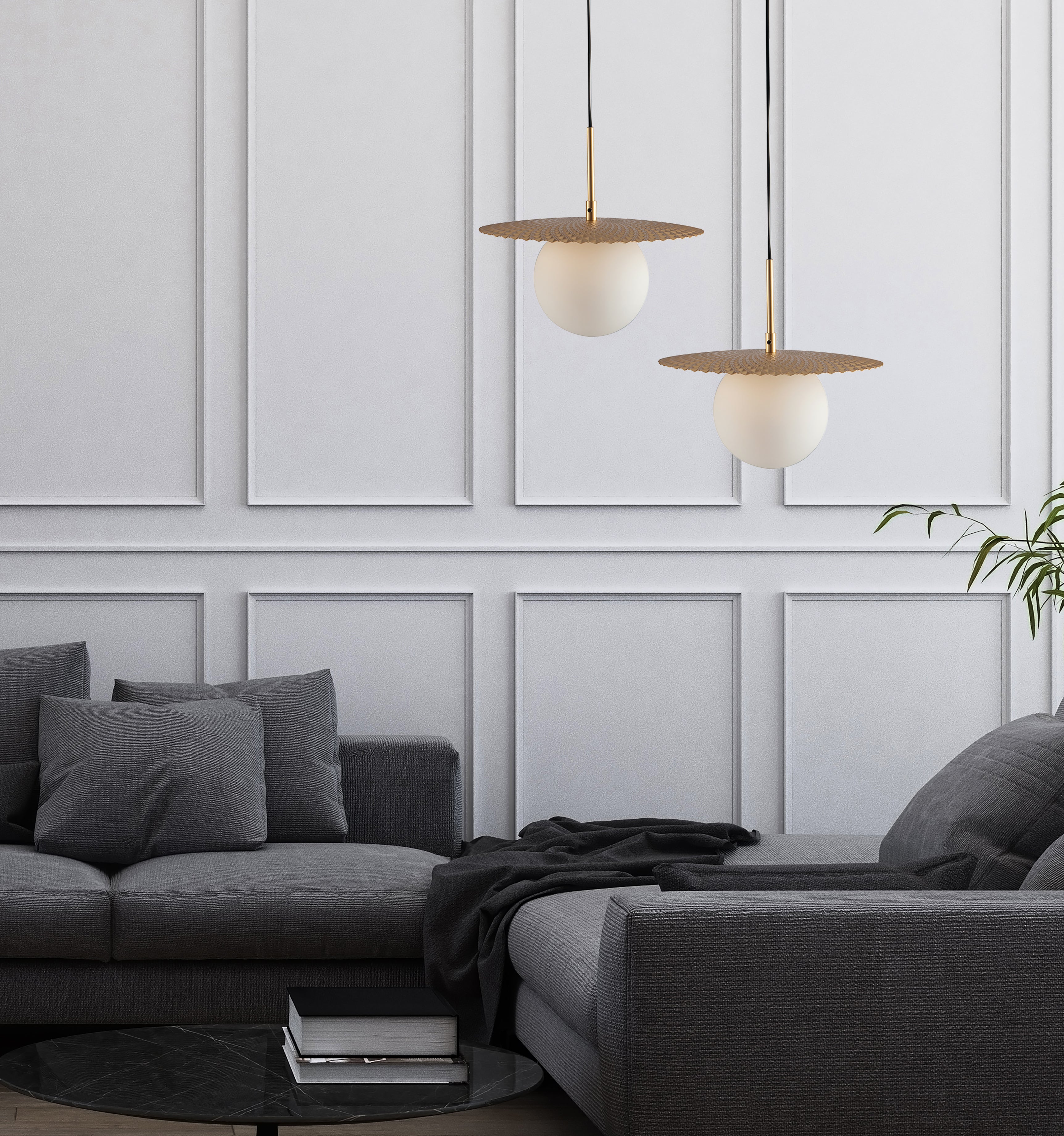 Lampadario a sospensione CHAPLIN, 30 cm. - FT-FeelThe