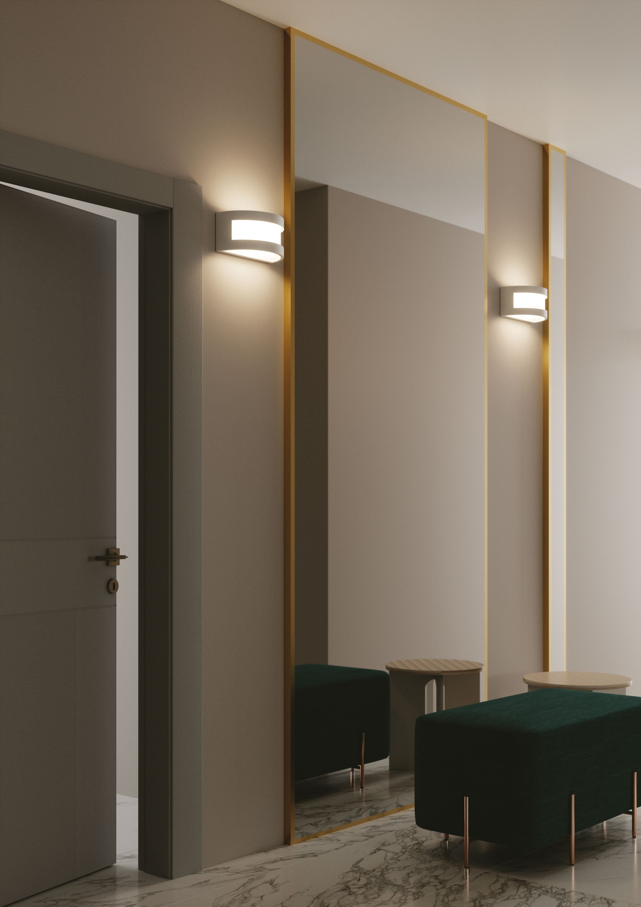 Applique CERVINIA in gesso verniciabile - FT-FeelThe