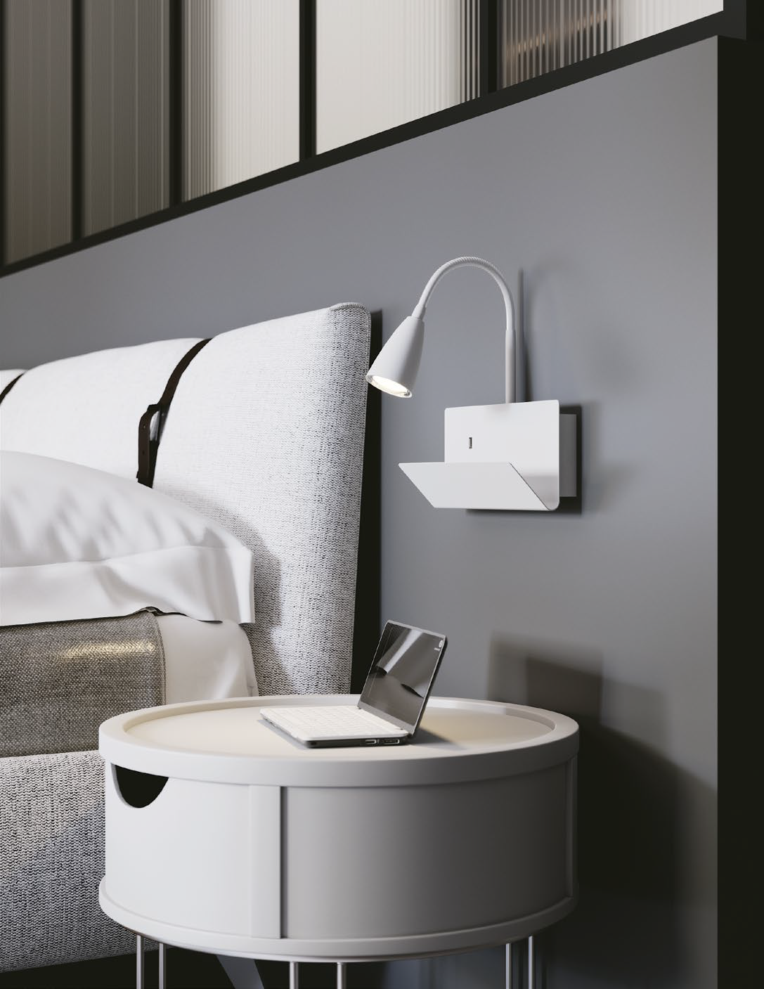 Applique GULP in metallo con presa USB - FT-FeelThe