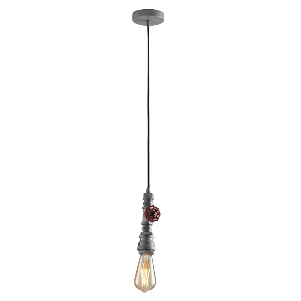 Lampadario a sospensione AMARCORD in metallo invecchiato stile industrial