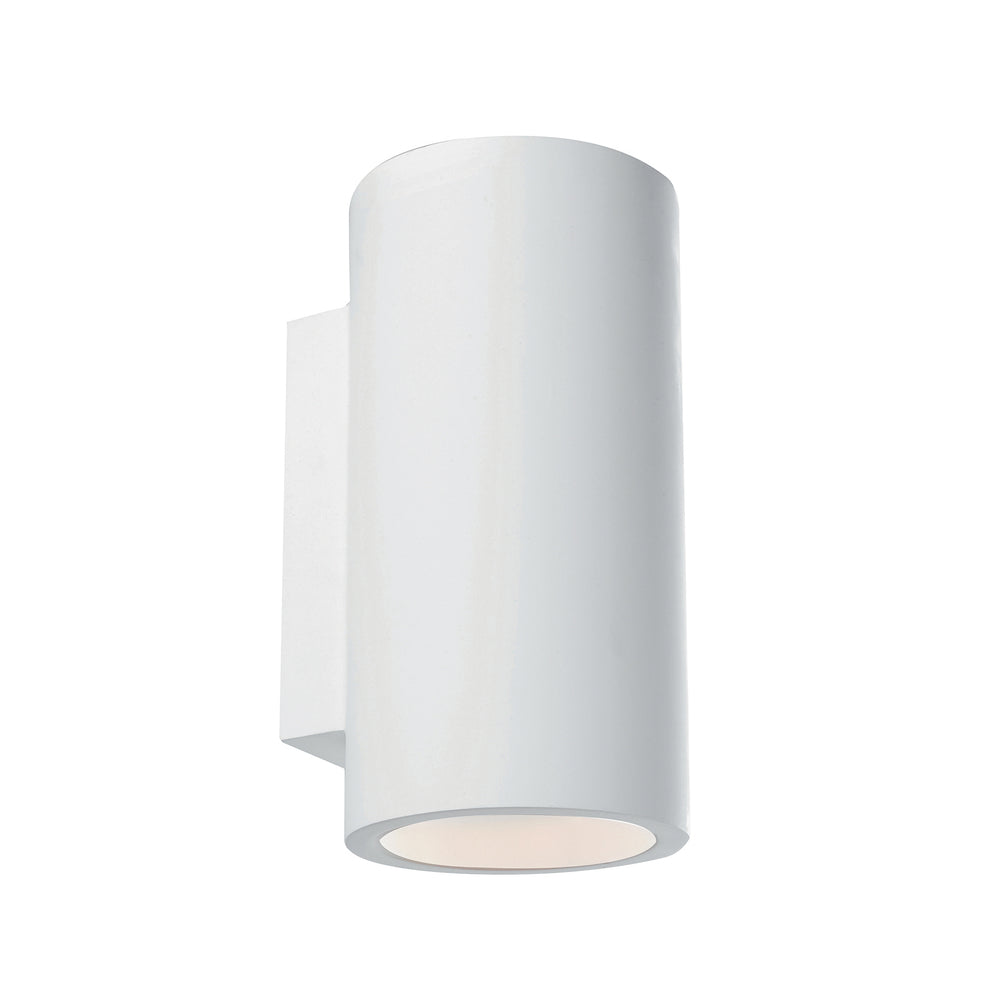 Applique BANJIE in gesso bianco verniciabile con luce biemissione (2xGU10)