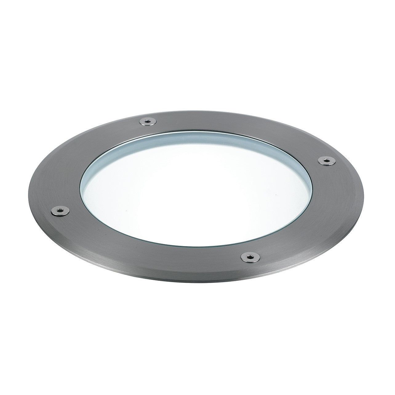 Luminaire encastré de plain-pied Drive en acier inoxydable avec raccord E27 19 cm.