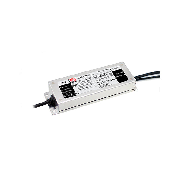Driver MeanWell ELG dimmable Sortie 24V 100W IP67 19,9x6,3x3,5 cm.