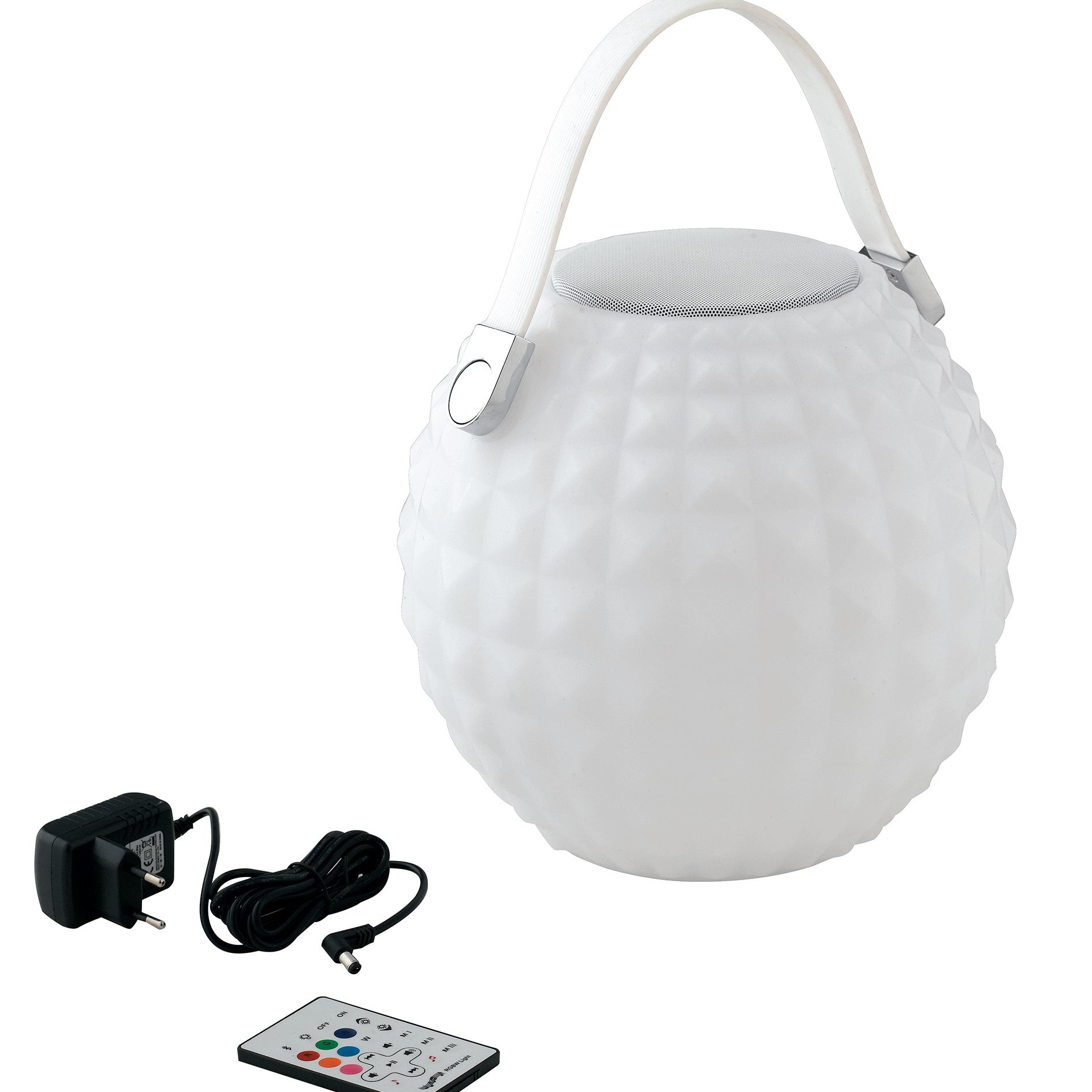 Lampe LED GECO DJ rechargeable avec haut-parleur Bluetooth et télécommande RGB 