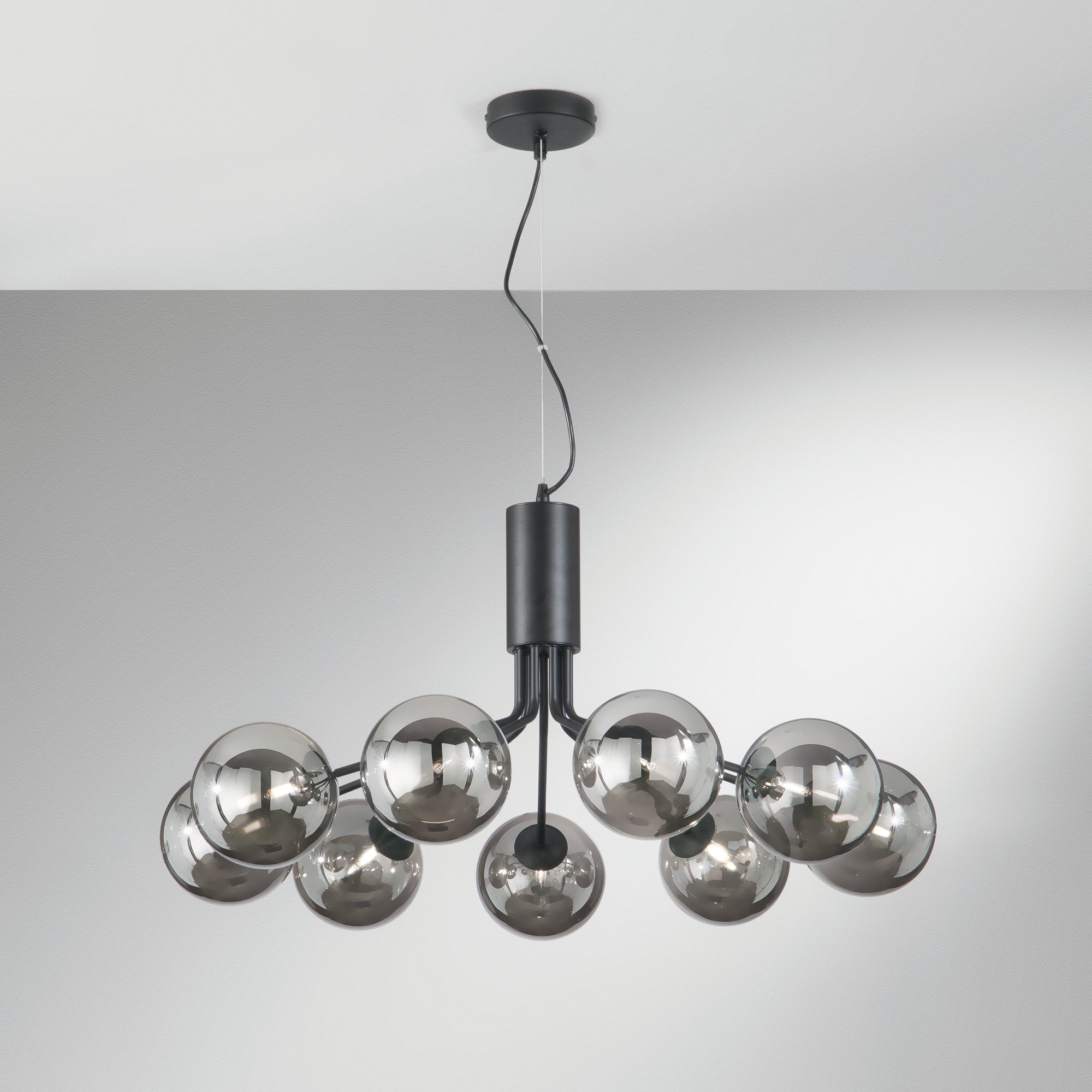 Lampadario a sospensione HONEY con nove diffusori in vetro soffiato - FT-FeelThe