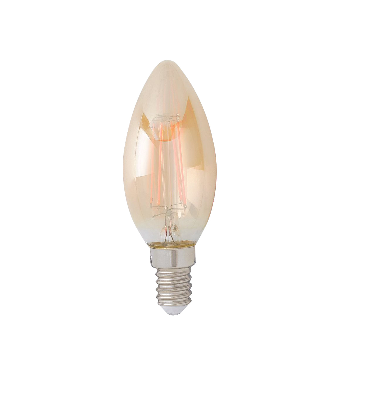 Bombilla decorativa LED ámbar, luz cálida