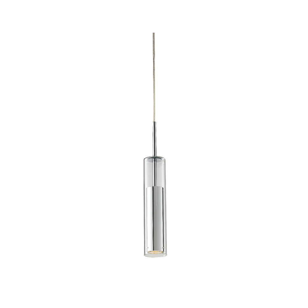 Lámpara colgante Taboo de cristal con interior de metal (1xGU10)