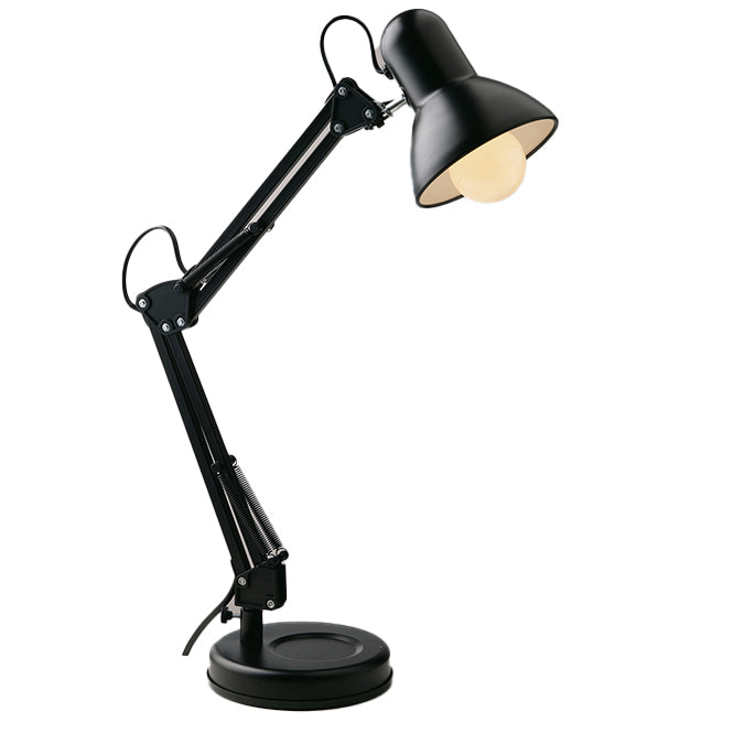 Lampada da lettura ARCHITETTO nera con braccio e diffusore orientabile in metallo - FT-FeelThe